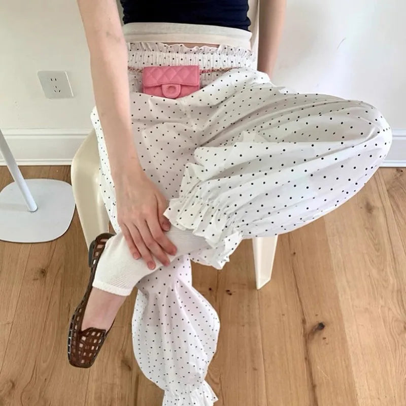 Y2K Striped Balloon Wide Leg Pants