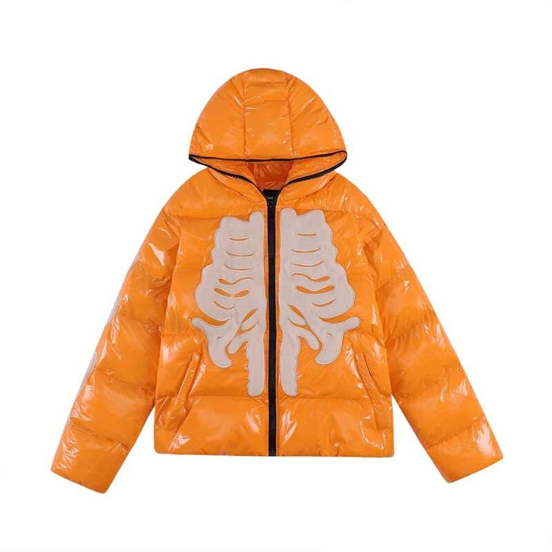 Skeleton Puffer - Y2k Streetwear – MAUVSTUDIO®