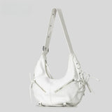 Y2K Punk Strappy PU Leather Underarm Bag