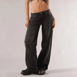 Y2K Low Rise Baggy Wide Leg Jeans