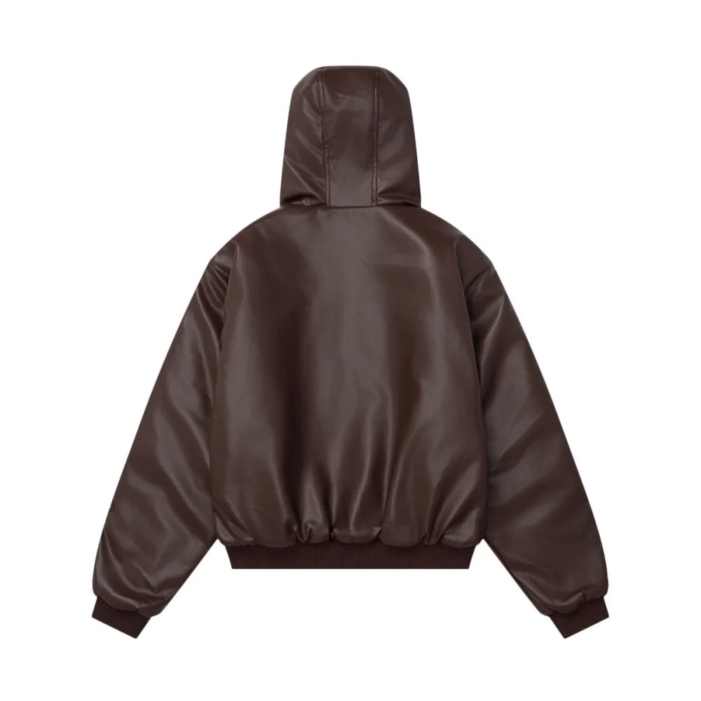 Y2K Embroidered Quilted PU Leather Hooded Jacket – MAUVSTUDIO® Y2K Embroidered Quilted PU Leather Hooded Jacket – MAUVSTUDIO®