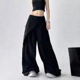 Y2K High Waist Irregular Wide Leg Pants