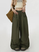 Y2K High Waist Cargo Wide Leg Pants