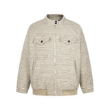 Y2K Retro Striped Quilted Jacket