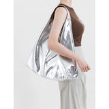 Oil Wax Leather Large Y2K Hobo Shoulder Bag