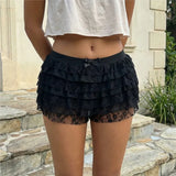Coquette Mesh Ruffle Bloomer Skirt Shorts