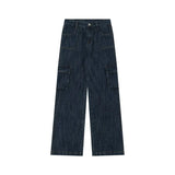 Y2K Baggy Cargo Denim Straight Jeans