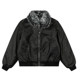 Y2K Fur Collar Padded Jacket