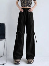 Y2K High Waist Wide Leg Cargo Pants