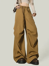 Y2K High Waist Black Cargo Pants
