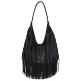 Y2K Tassel Soft PU Leather Hobo Bag