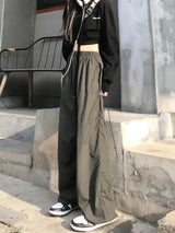 Y2K High Waist Wide Leg Cargo Pants