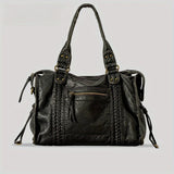 Y2K Retro Moto Shoulder Bag Faux Leather