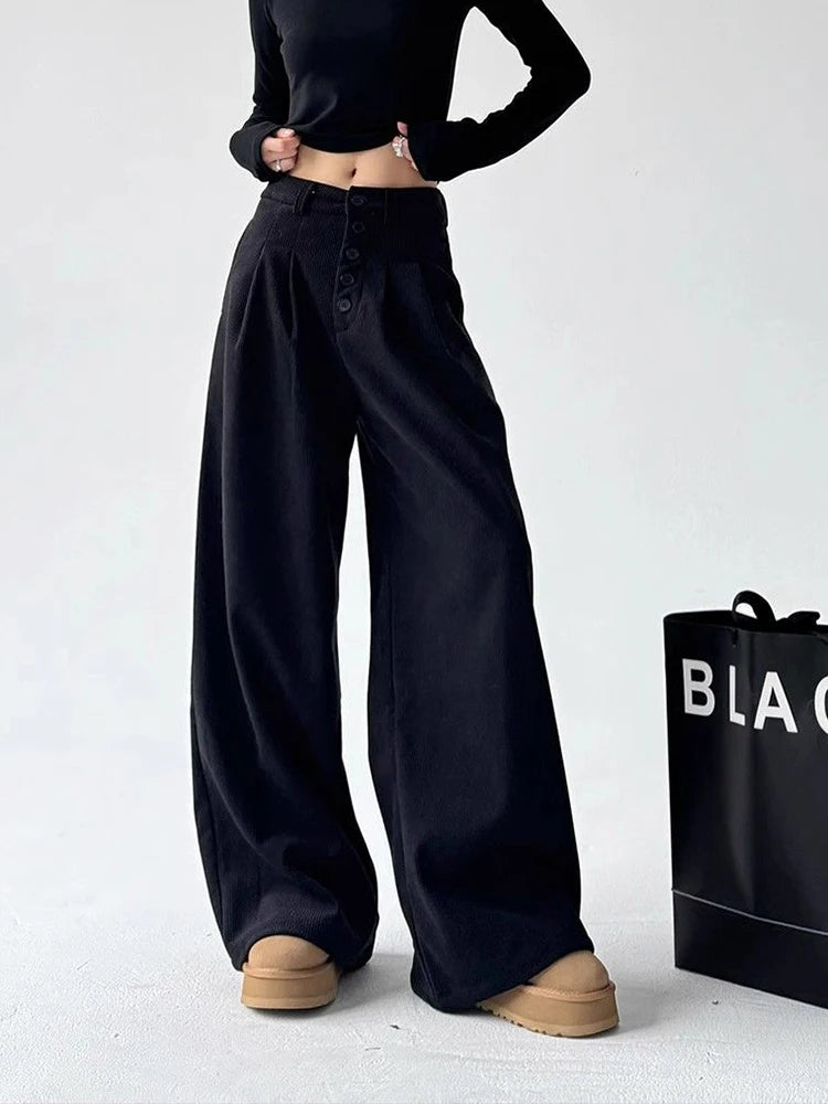Y2K Vintage Corduroy Wide Leg Pants