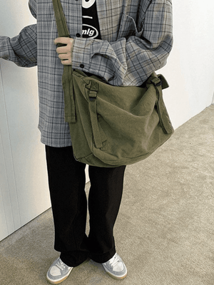 Sac à Bandoulière Vintage Grande Capacité-Bags-MAUV STUDIO-STREETWEAR-Y2K-CLOTHING