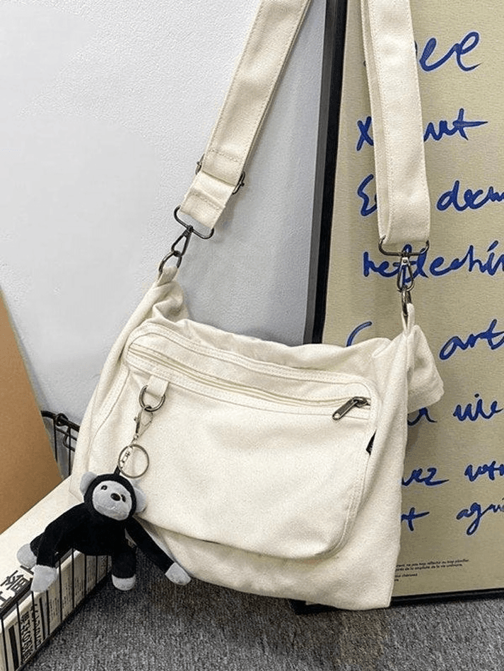 Sac à Bandoulière Vintage Pendentif Dessin Animé-Bags-MAUV STUDIO-STREETWEAR-Y2K-CLOTHING