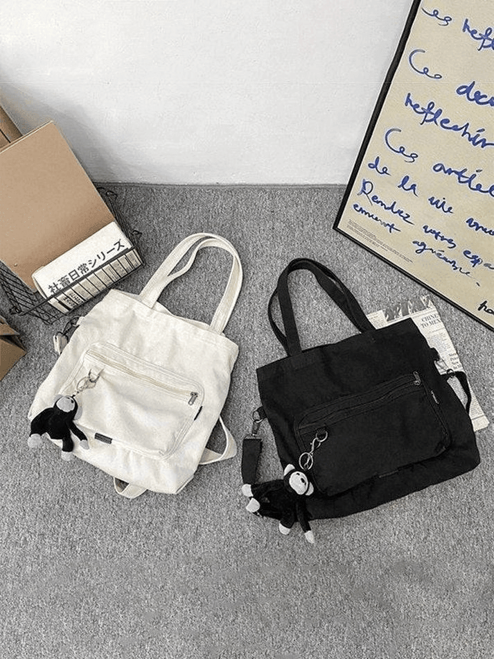 Sac à Bandoulière Vintage Pendentif Dessin Animé-Bags-MAUV STUDIO-STREETWEAR-Y2K-CLOTHING