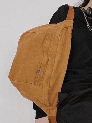 Sac à bandoulière à capacité de lavage vintage-Bags-MAUV STUDIO-STREETWEAR-Y2K-CLOTHING