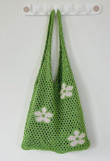 Sac éco à bandoulière à fleurs découpées-Bags-MAUV STUDIO-STREETWEAR-Y2K-CLOTHING