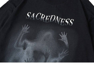 'Sacredness' T shirt-T-Shirts-MAUV STUDIO-STREETWEAR-Y2K-CLOTHING