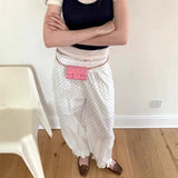 Y2K Striped Balloon Wide Leg Pants