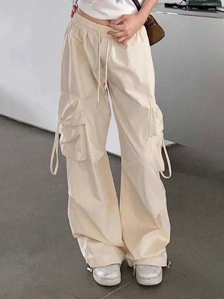 Y2K High Waist Loose Cargo Pants
