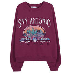San Antonio Sweatshirt-Sweaters-MAUV STUDIO-STREETWEAR-Y2K-CLOTHING
