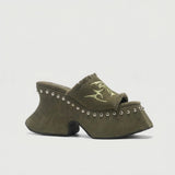 Sandales Platform Chunky Y2K Punk Rivets – MAUVSTUDIO®