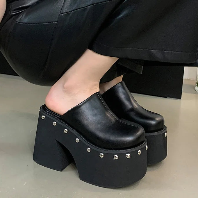 Sandales Platform Gothic Closed Toe Chunky Y2K Punk – MAUVSTUDIO®