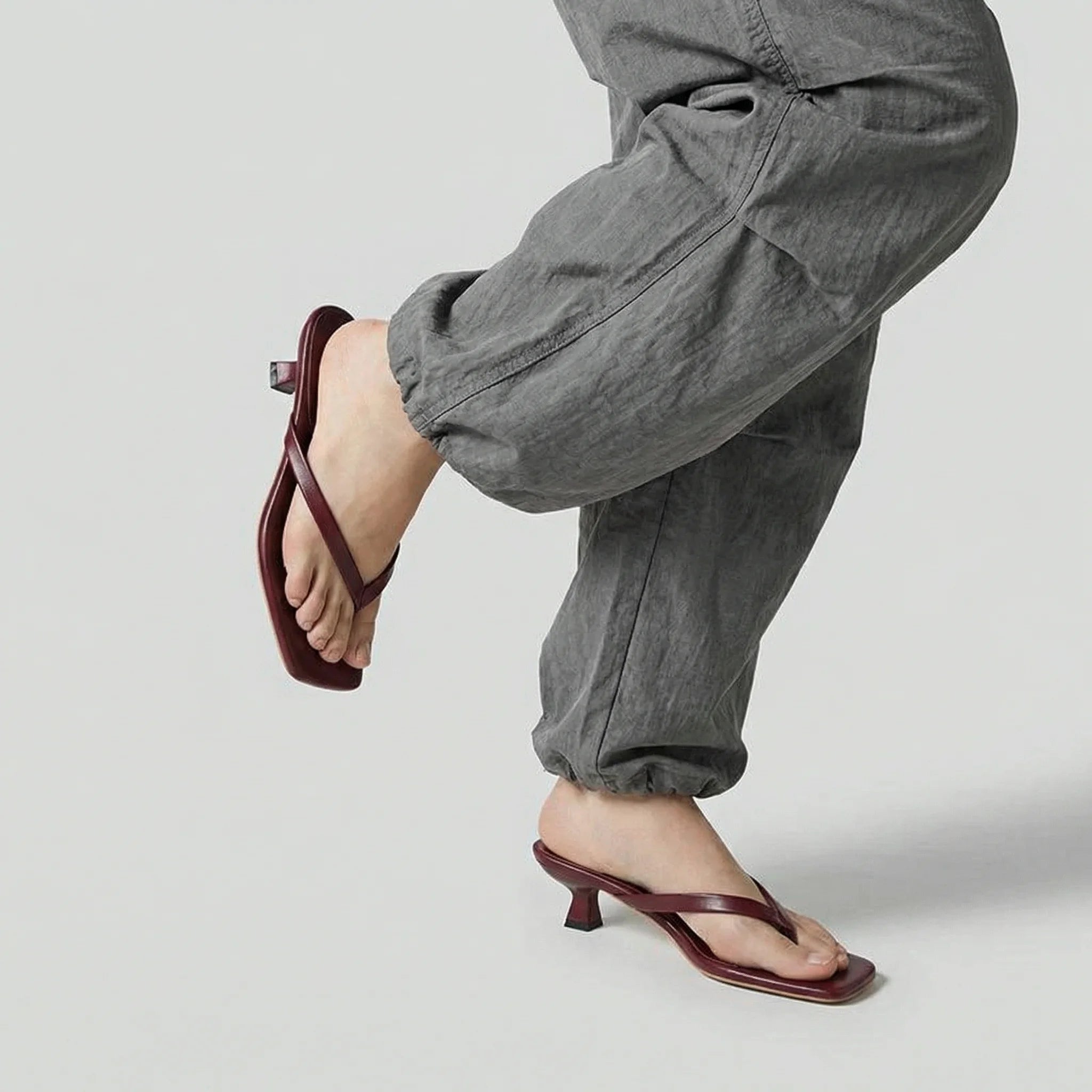 Sandales Slides Low Heel Street Style Y2K – MAUVSTUDIO®
