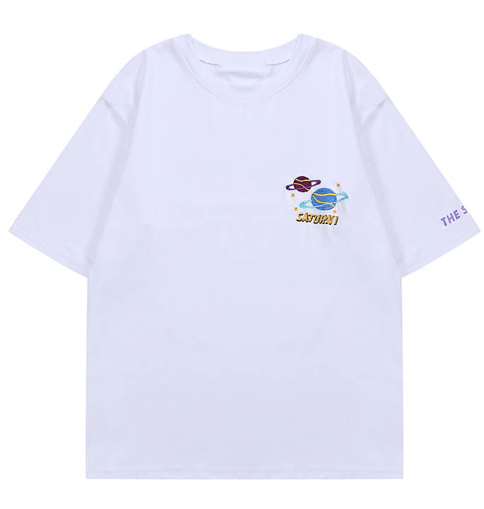 Saturn T-Shirt-T-Shirts-MAUV STUDIO-STREETWEAR-Y2K-CLOTHING