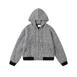 Y2K Retro Wool Hoodie Jacket Regular Fit