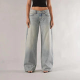 Y2K Low Rise Baggy Wide Leg Jeans