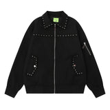 Y2K Retro Rivet Jacket