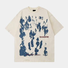 'Shadow crowd' T shirt-T-Shirts-MAUV STUDIO-STREETWEAR-Y2K-CLOTHING