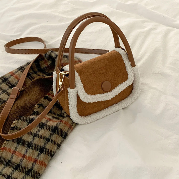 Sheepskin Mini Bag-Handbags-MAUV STUDIO-STREETWEAR-Y2K-CLOTHING