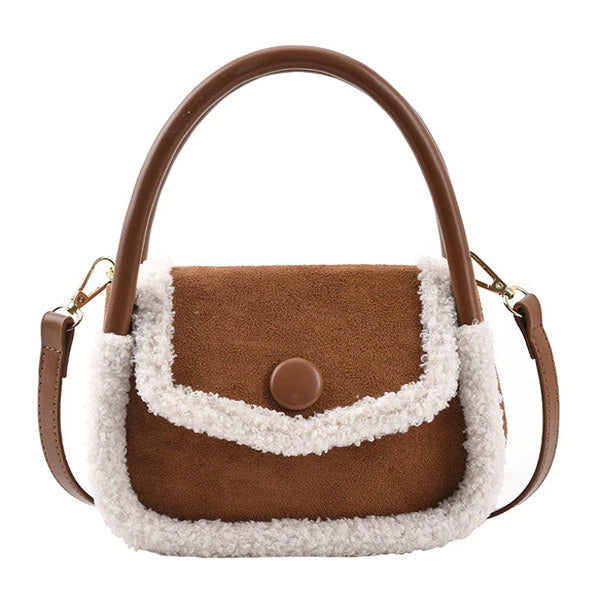 Sheepskin Mini Bag-Handbags-MAUV STUDIO-STREETWEAR-Y2K-CLOTHING