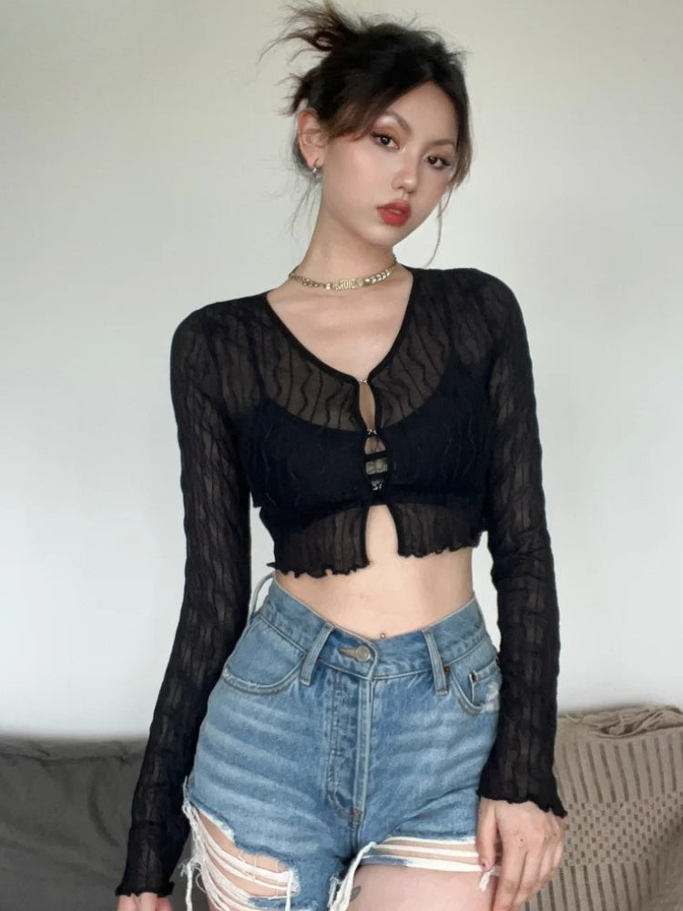 Sheer Crop Top – MAUVSTUDIO®