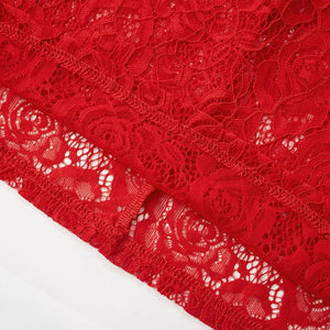 Sheer Lace Maxi Dress view 4 | MAUVSTUDIO®
