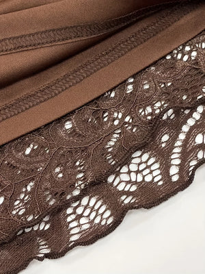 Sheer Lace Mini Dress view 6 | MAUVSTUDIO®