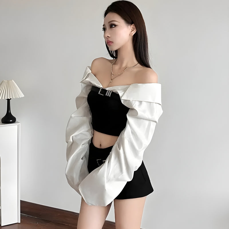 Shirt Corset Top – MAUVSTUDIO®