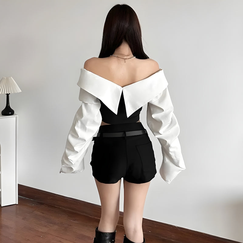 Shirt Corset Top – MAUVSTUDIO®