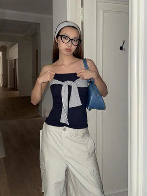 Shirt Tie Top – MAUVSTUDIO®