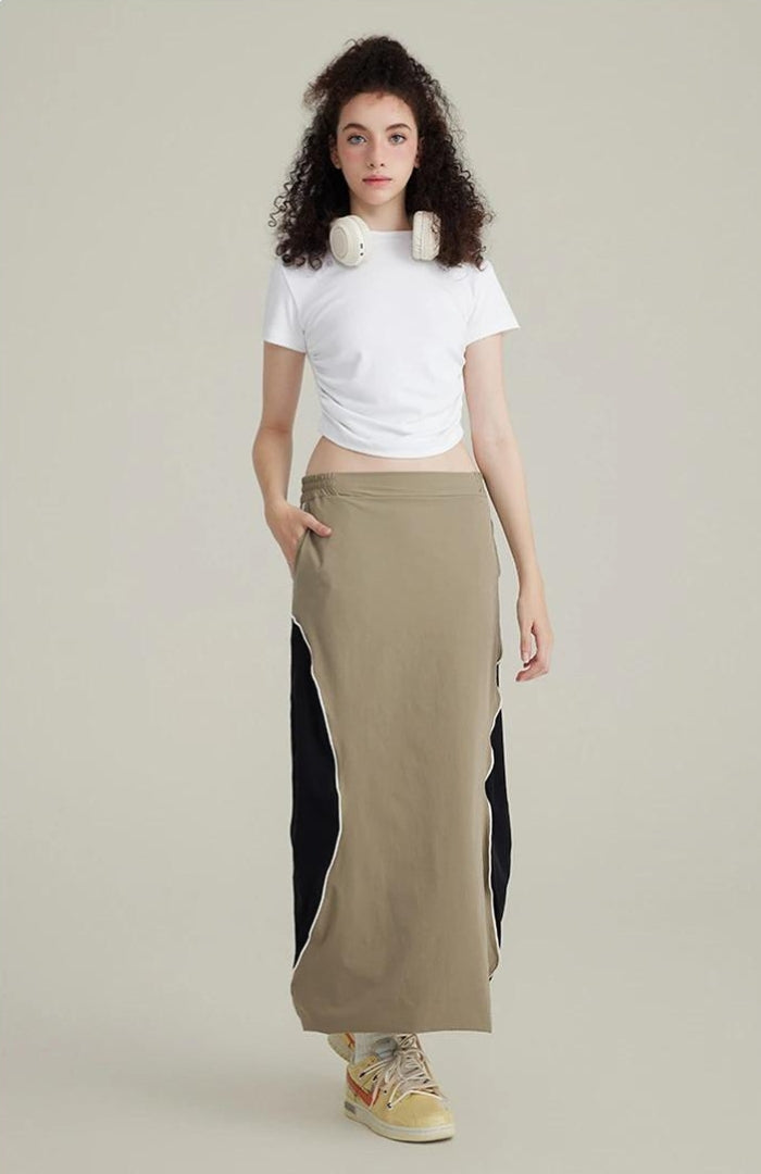 Side Ruched Crop Top-Mauv Studio