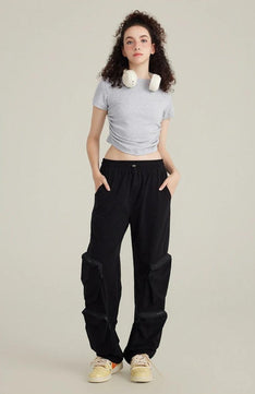 Side Ruched Crop Top-Mauv Studio