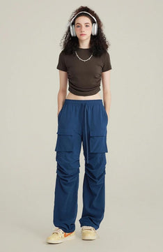 Side Ruched Crop Top-Mauv Studio