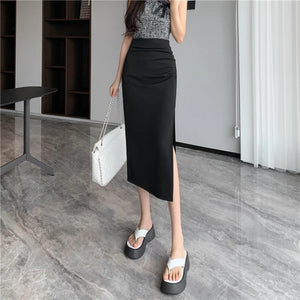 , Y2K skirt styled with a crop top