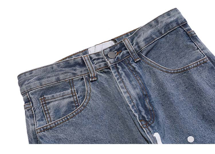 'Smiley' Jeans-Jeans-MAUV STUDIO-STREETWEAR-Y2K-CLOTHING