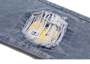 'Smiley' Jeans-Jeans-MAUV STUDIO-STREETWEAR-Y2K-CLOTHING