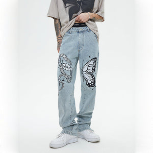 'Snake' Jeans-Jeans-MAUV STUDIO-STREETWEAR-Y2K-CLOTHING